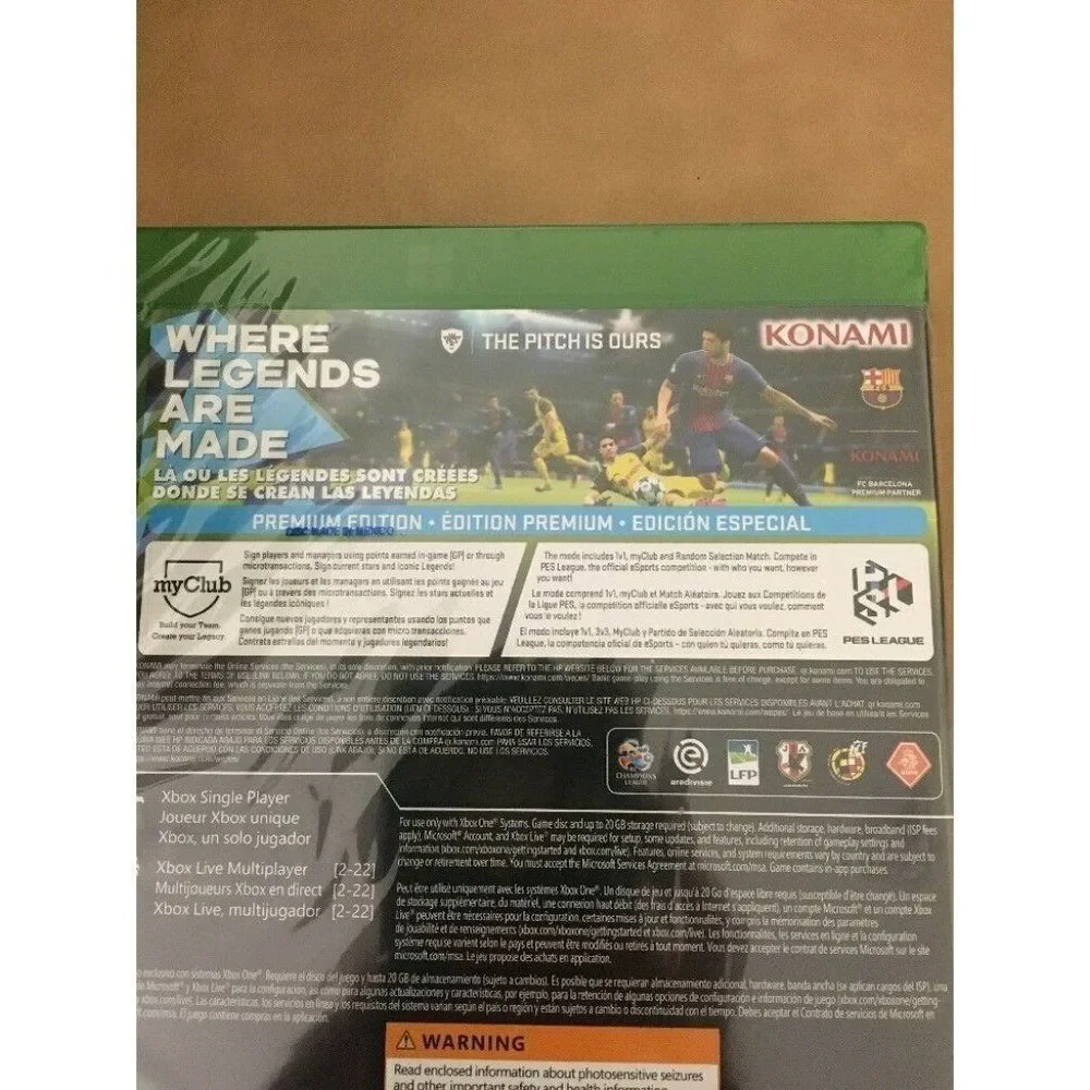 PES 2018 Pro Evolution Soccer 2018 XBOX One NEW